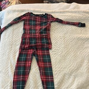 Little Sleepies Red and Green Plaid Pajama Set